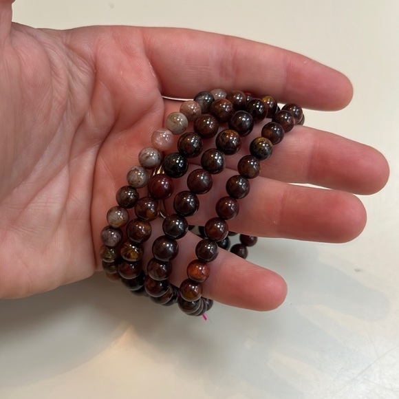 Crystal Bracelets Polychrome Jasper, 4 pack - Picture 2 of 3